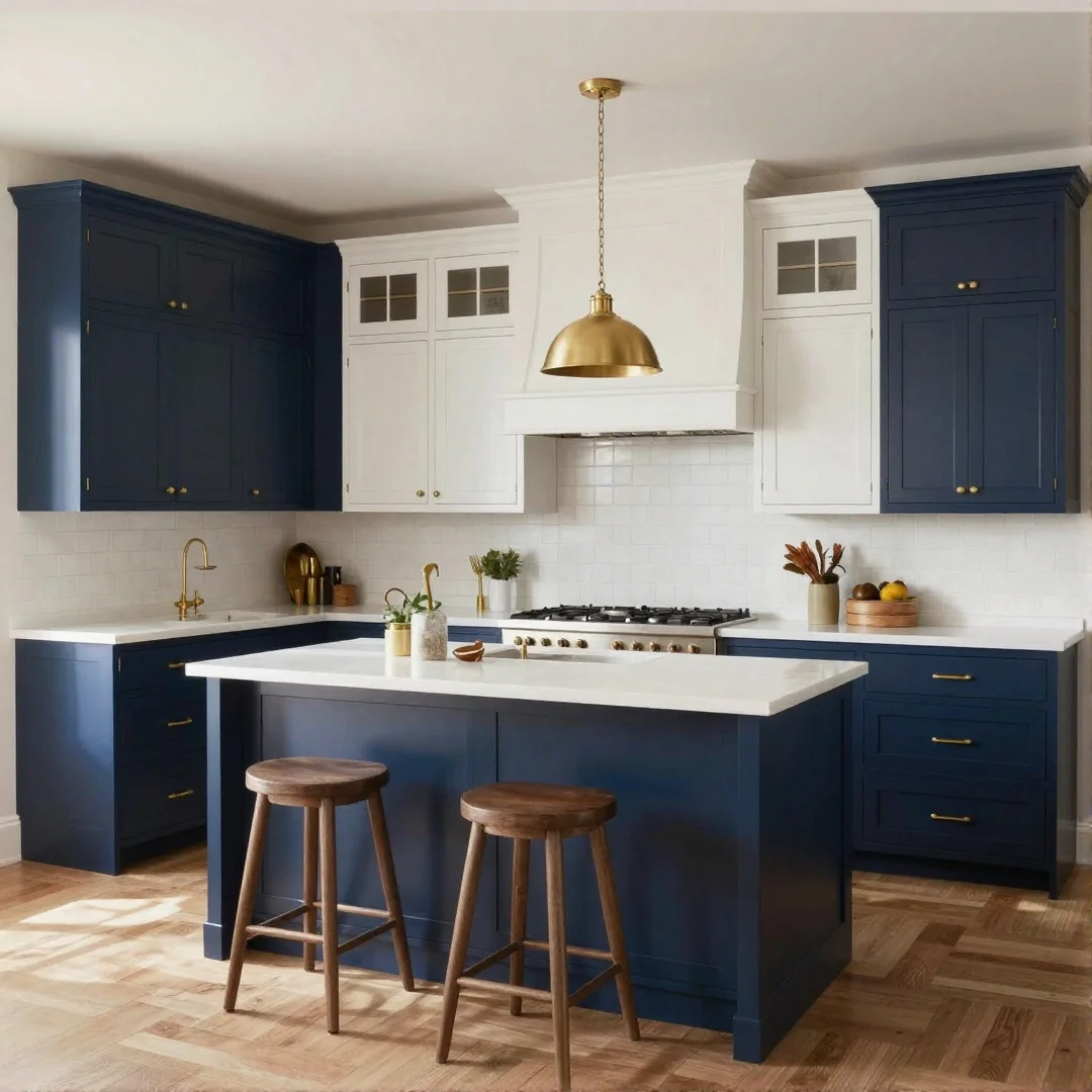 Navy Blue Cabinets - 26 kitchen colors ideas unleash your creativity with these stunning designs