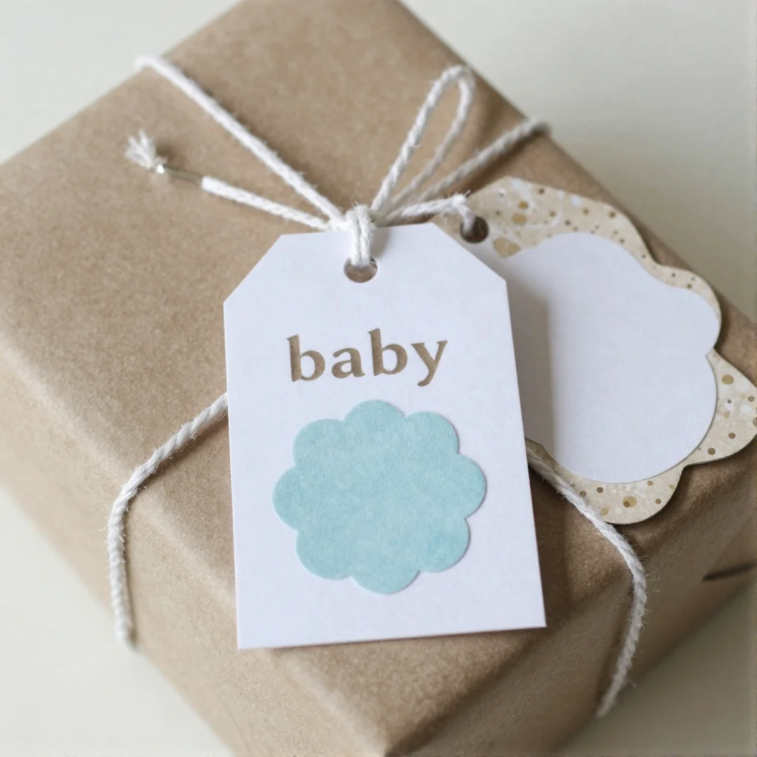 DIY Gift Tags - baby shower gift wrapping ideas
