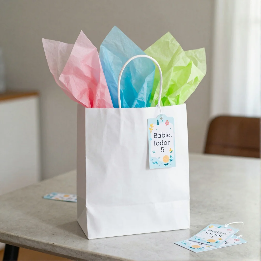 Last-Minute Hack - baby shower gift wrapping ideas