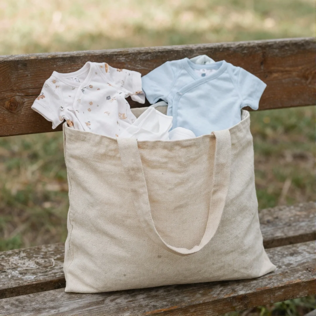Reusable Tote Wrap - baby shower gift wrapping ideas