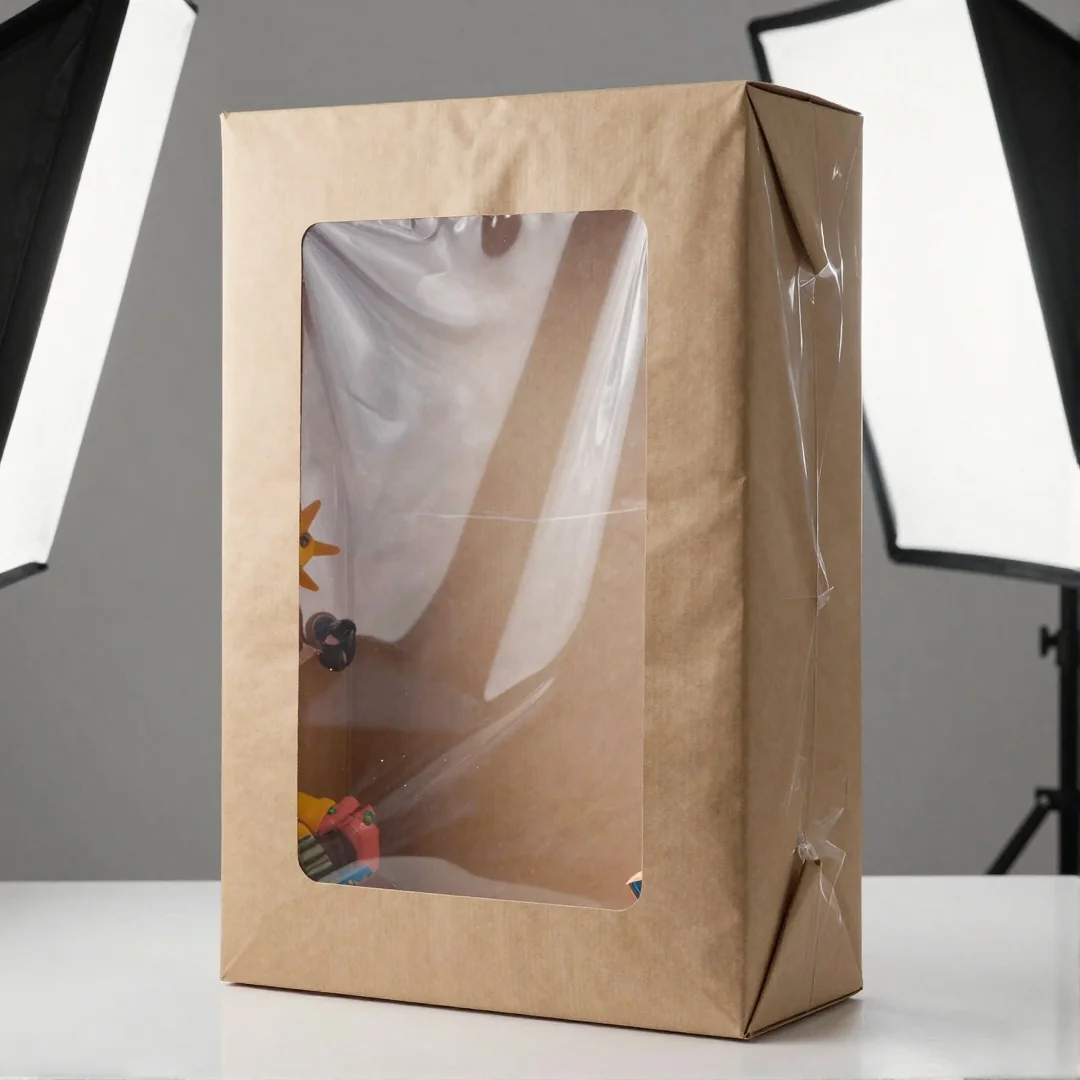 Toy Wrap With Window - baby shower gift wrapping ideas