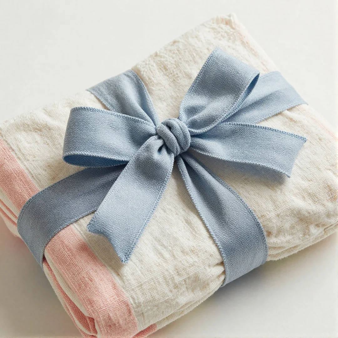 Washcloth Ribbon Hacks - baby shower gift wrapping ideas