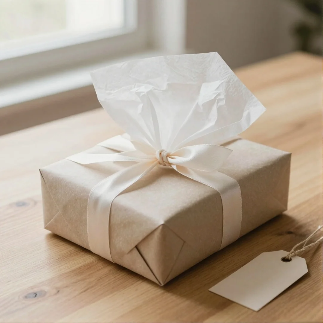 Wrapped Gift Box - baby shower gift wrapping ideas