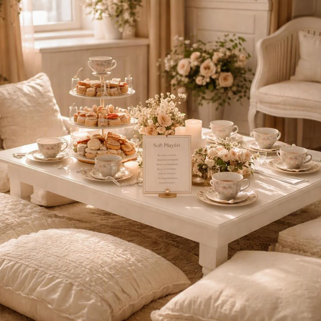 Intimate Tea Party - baby shower ideas