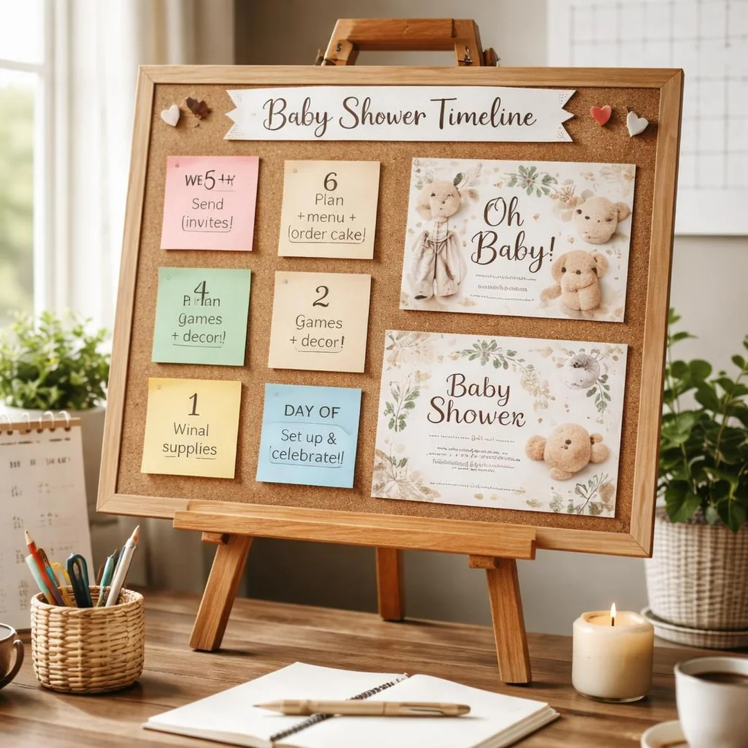 Timeline Checklist - baby shower ideas