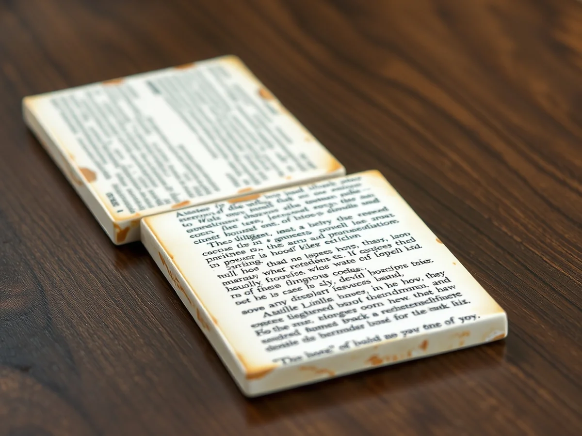 Book Page Coasters - book crafts diy ideas