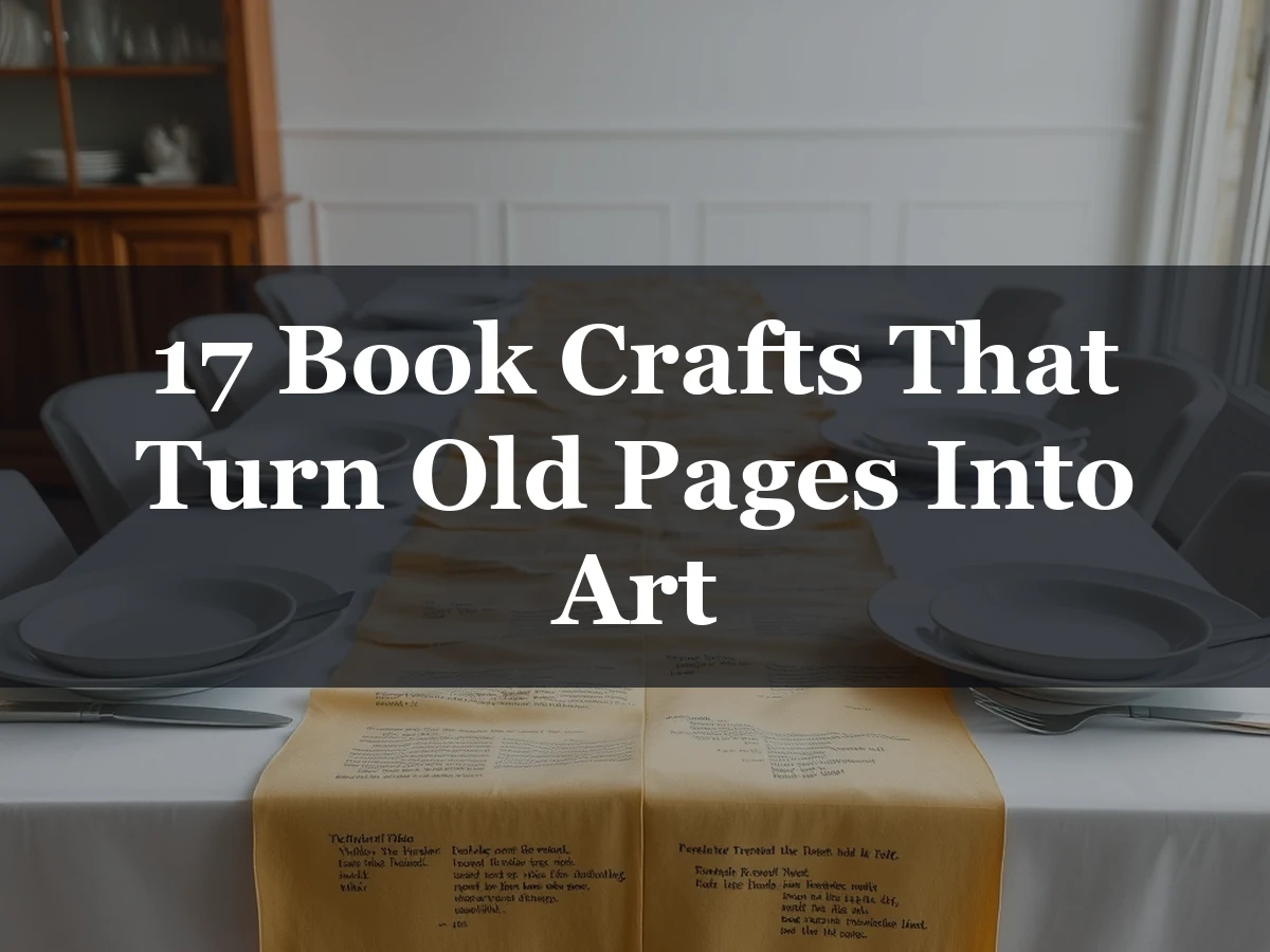 17 Book Crafts That Turn Old Pages Into Art - book crafts diy ideas