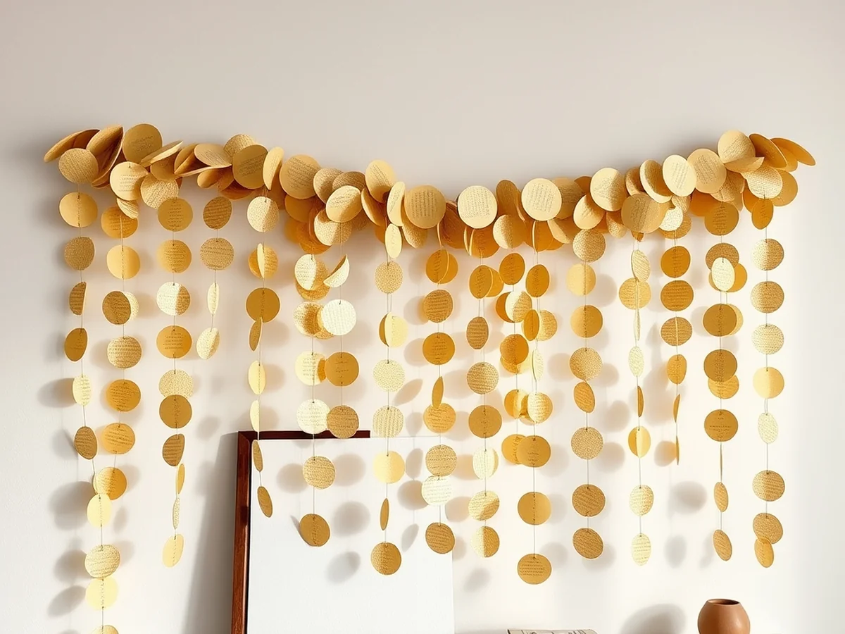 Paper Page Garlands - book crafts diy ideas