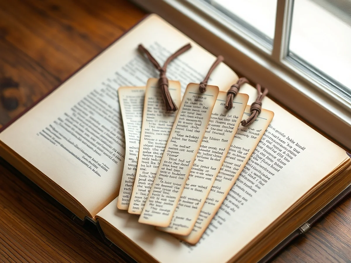 Simple Page Bookmarks - book crafts diy ideas