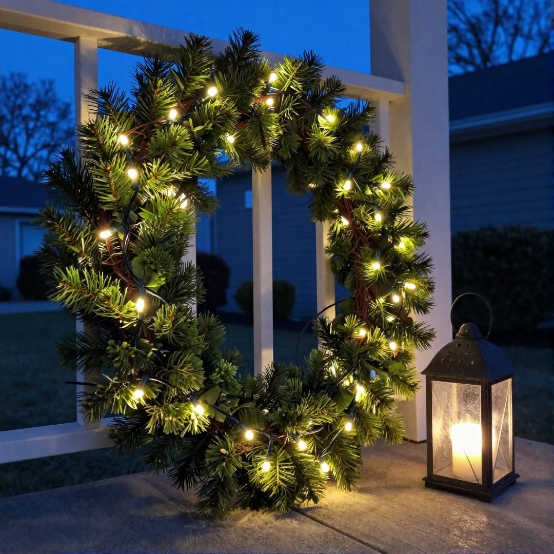 LED Light Wreath - christmas wreaths diy