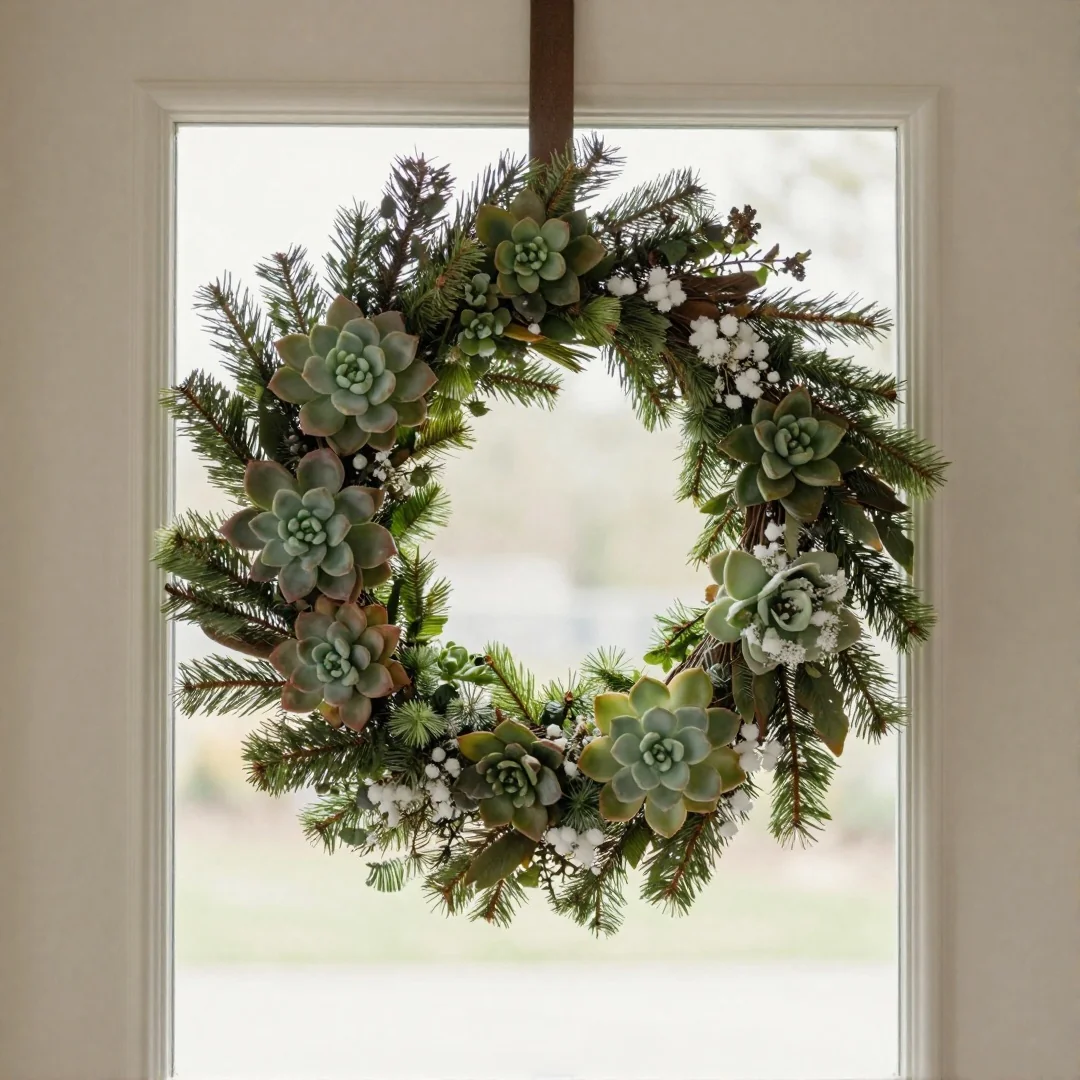 Mini Succulent Wreath - christmas wreaths diy