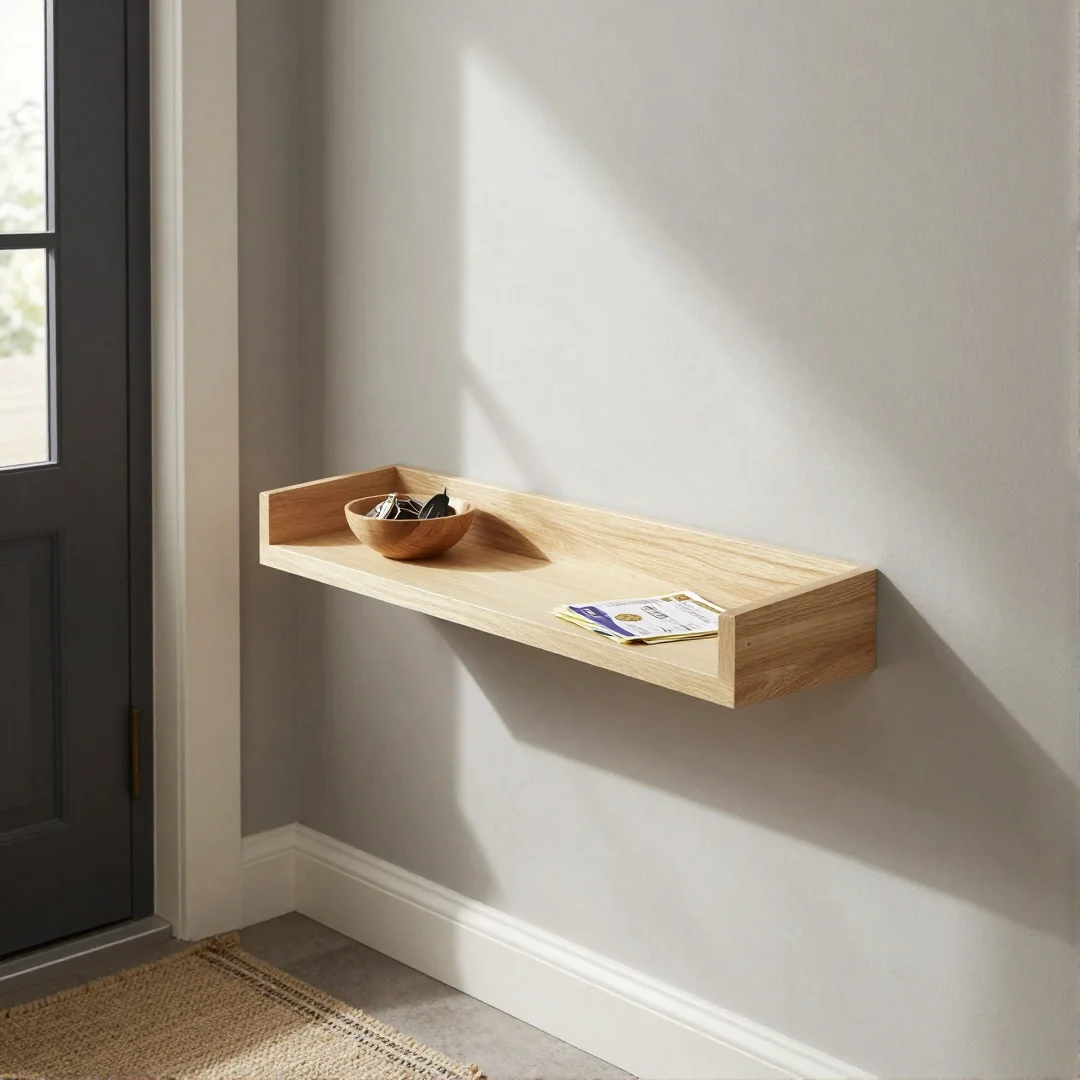 Floating Shelf - creative hallways 23 ideas to transform your entryway spaces