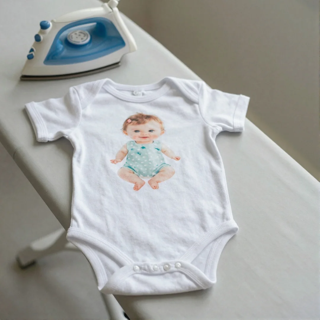 Heat-Transfer Onesie - diy baby shower gifts