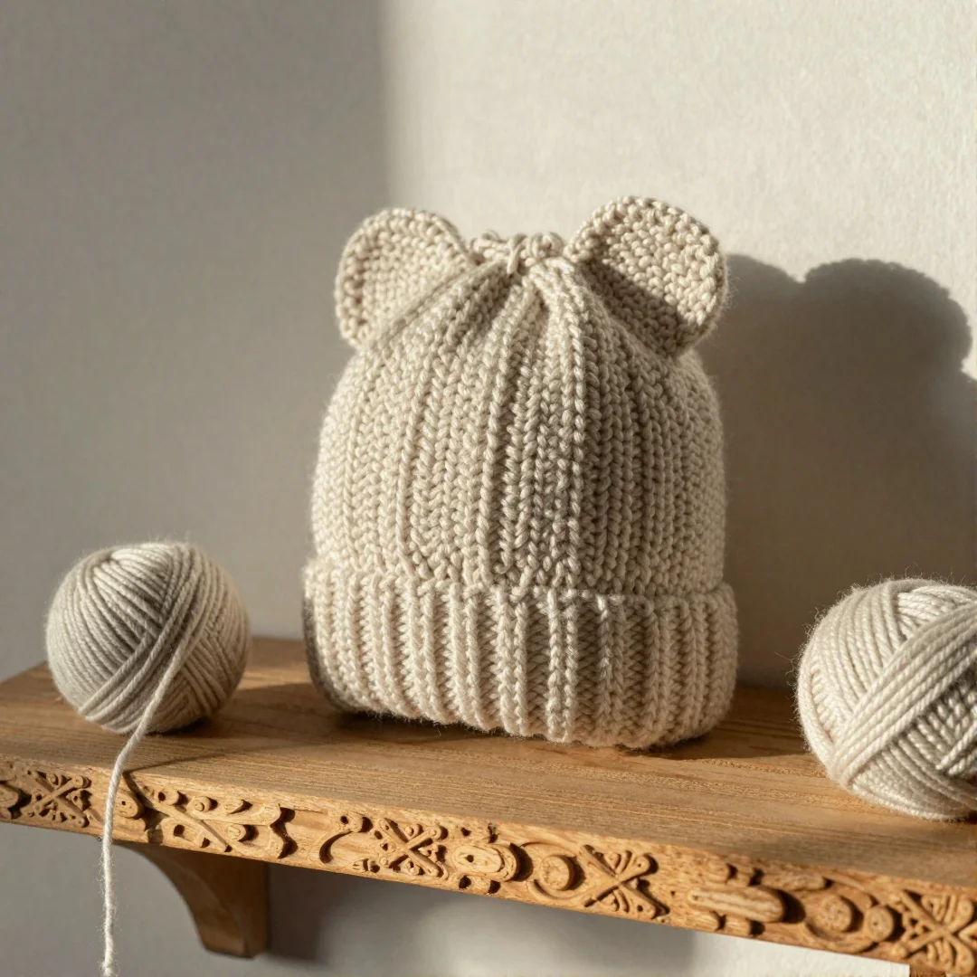 Knitted Baby Hat - diy baby shower gifts