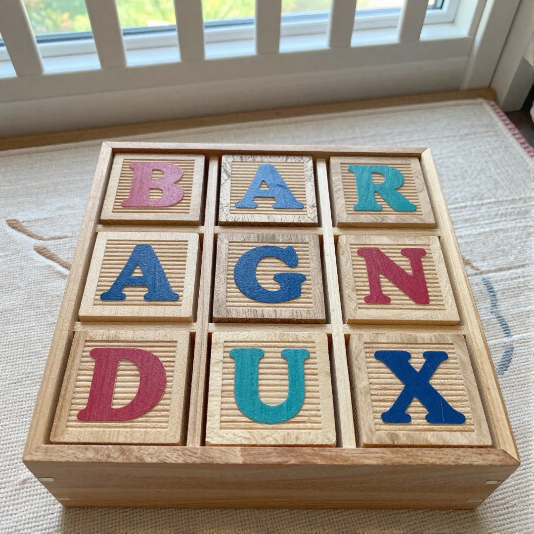 Wooden Blocks Set - diy baby shower gifts