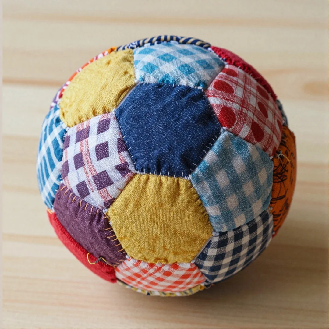 Fabric Scrap Ball - diy baby toys