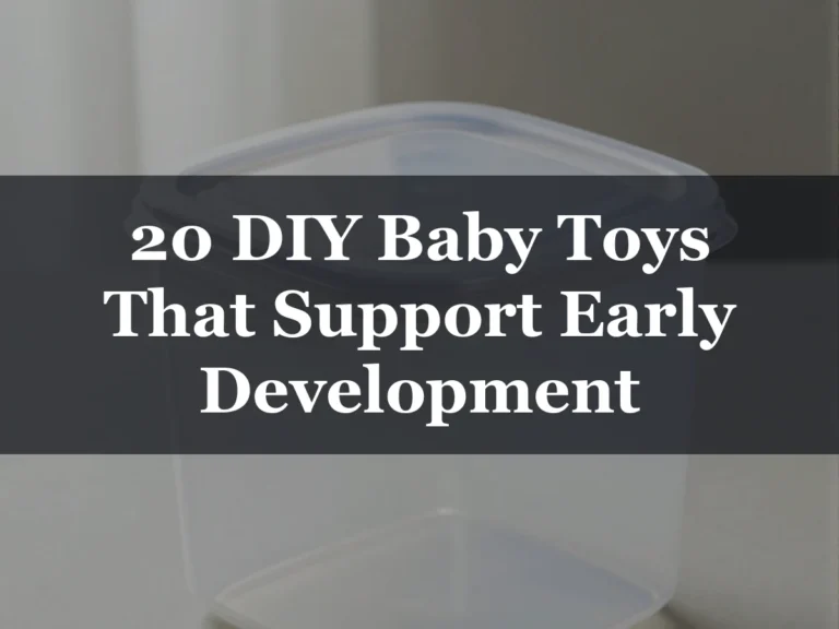 20 DIY Baby Toys That Support Early Development - diy baby toys