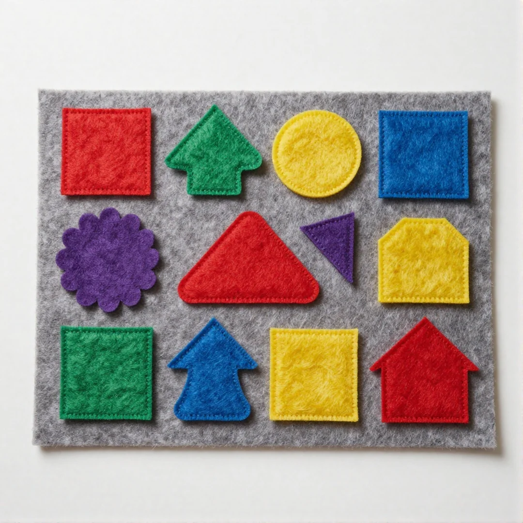 Felt Shape Matching - diy baby toys