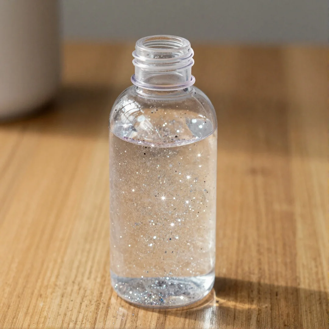 Glitter Sensory Bottle - diy baby toys