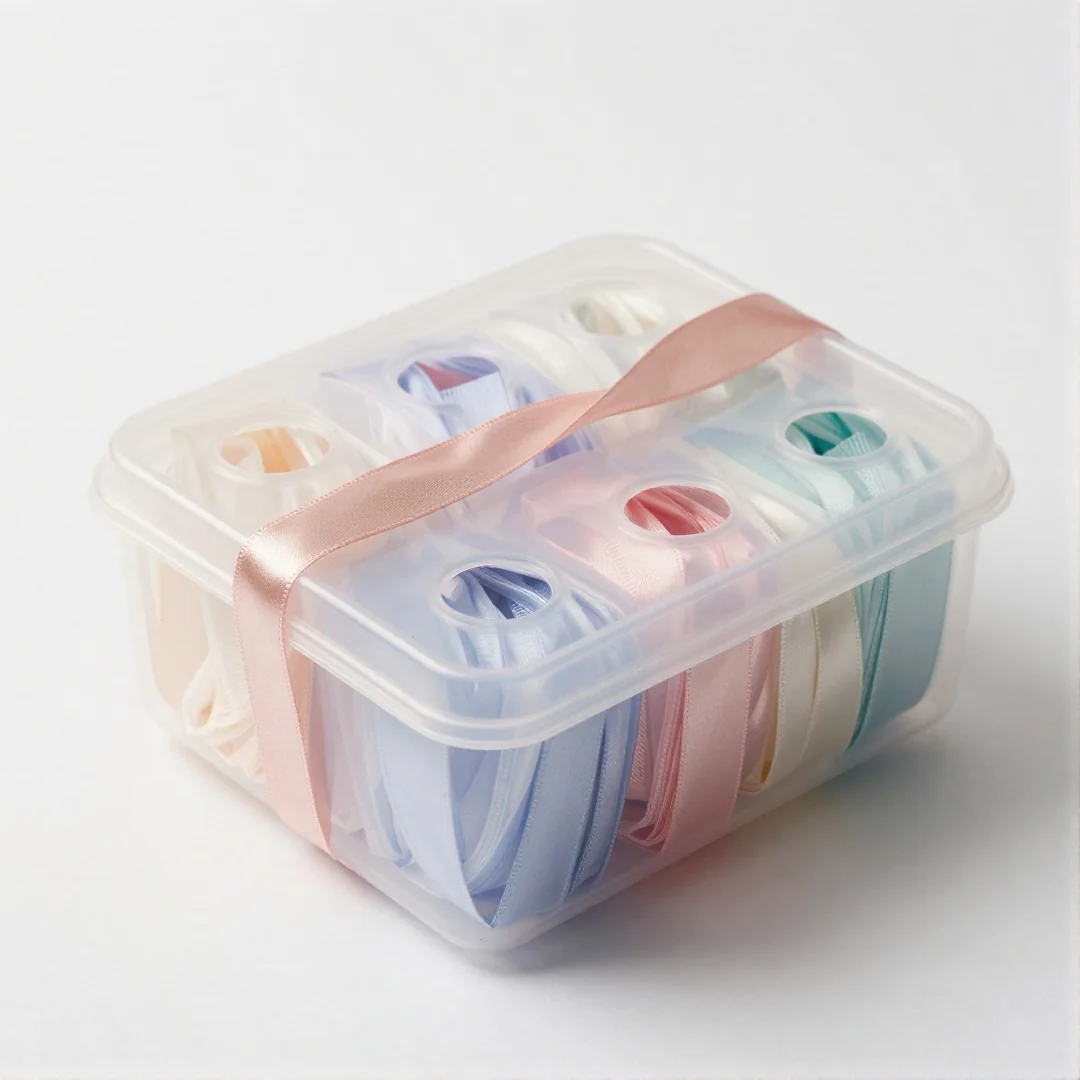 Ribbon Pull Box - diy baby toys