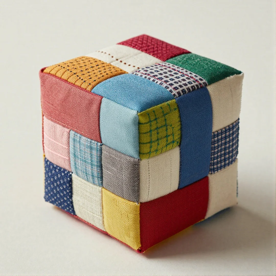 Soft Fabric Cube - diy baby toys