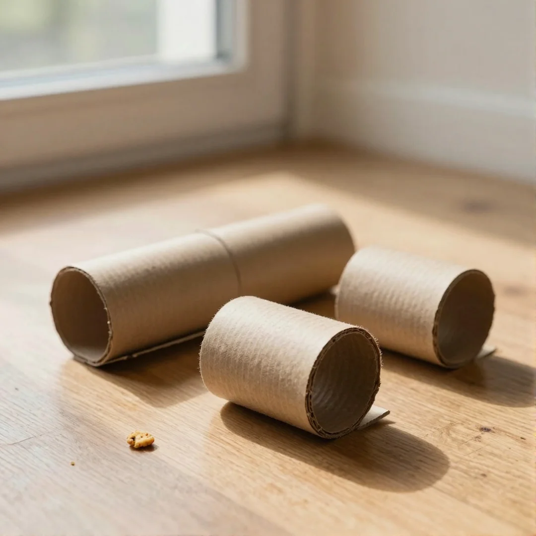 DIY Cardboard Roll Toys - diy cat toys