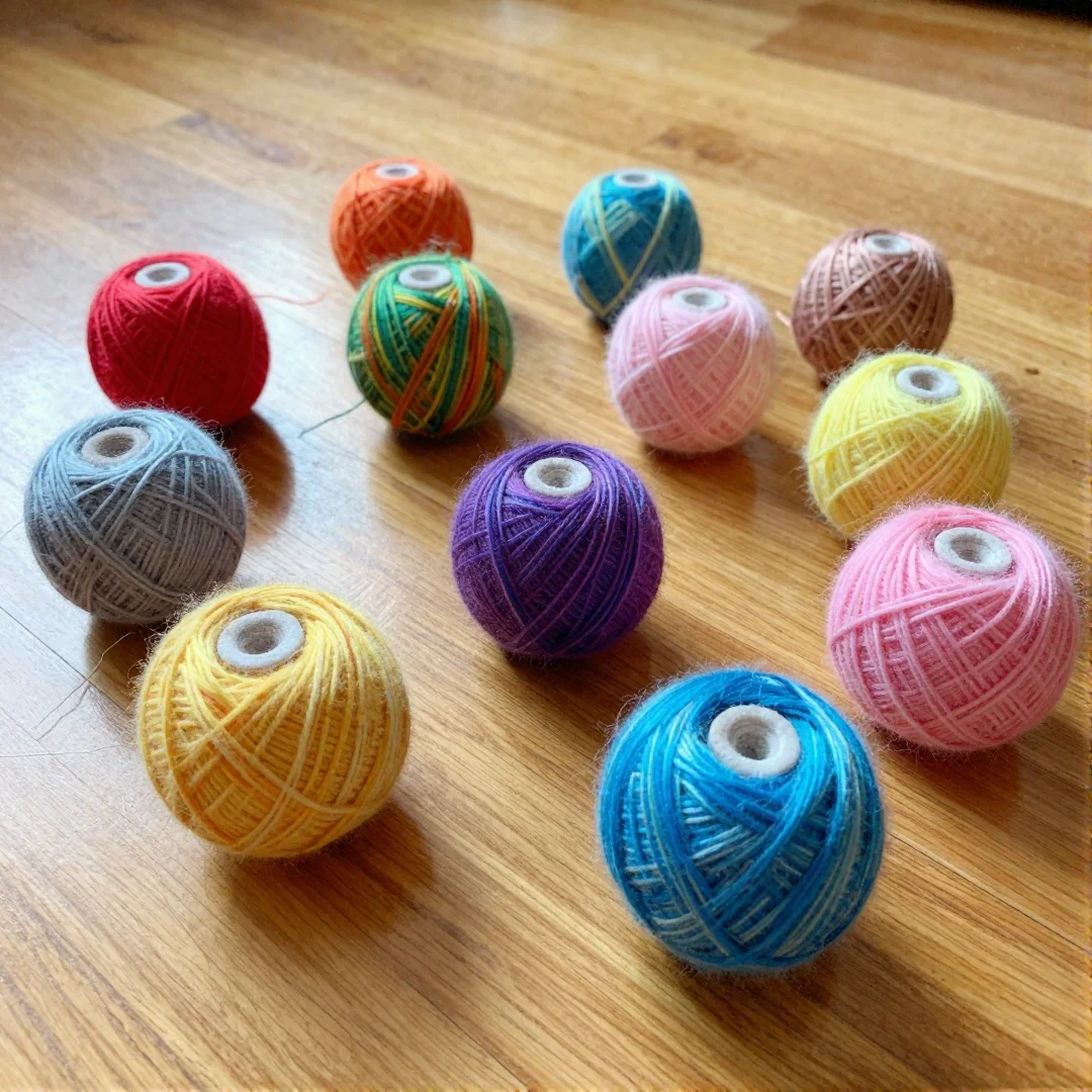DIY Yarn Ball Toys - diy cat toys