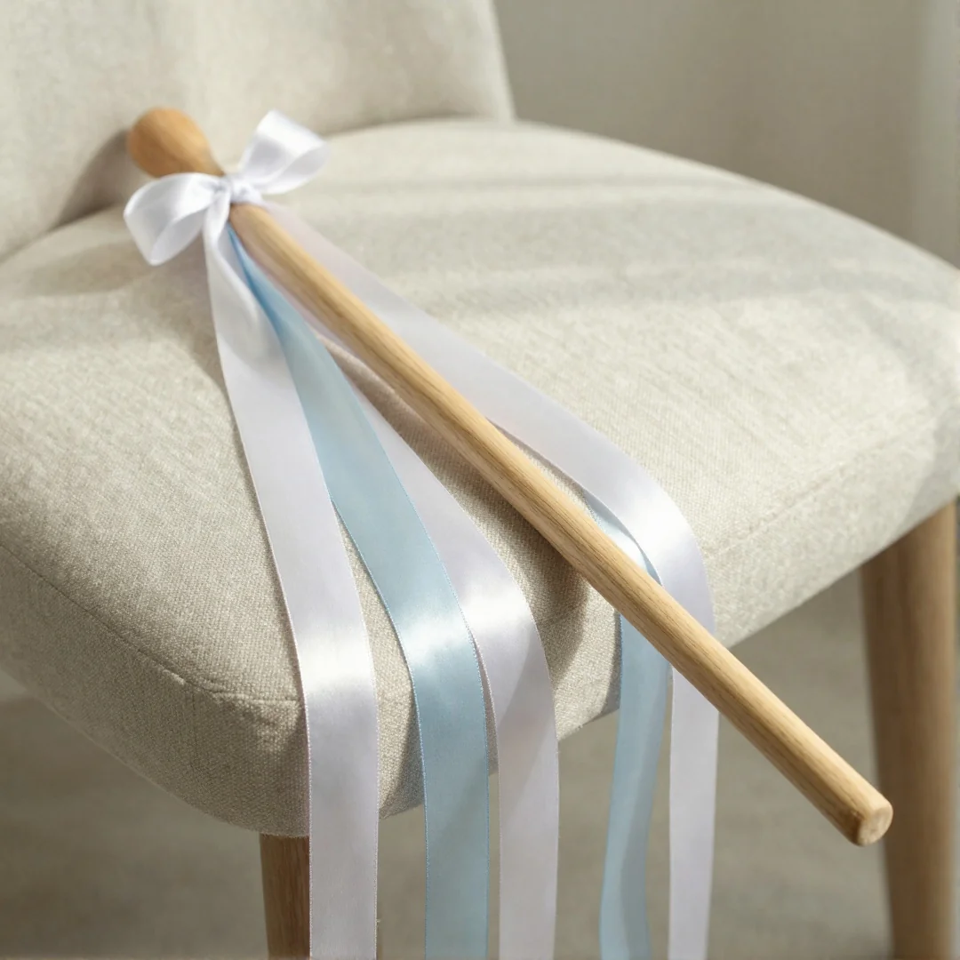 Ribbon Wand Toys - diy cat toys
