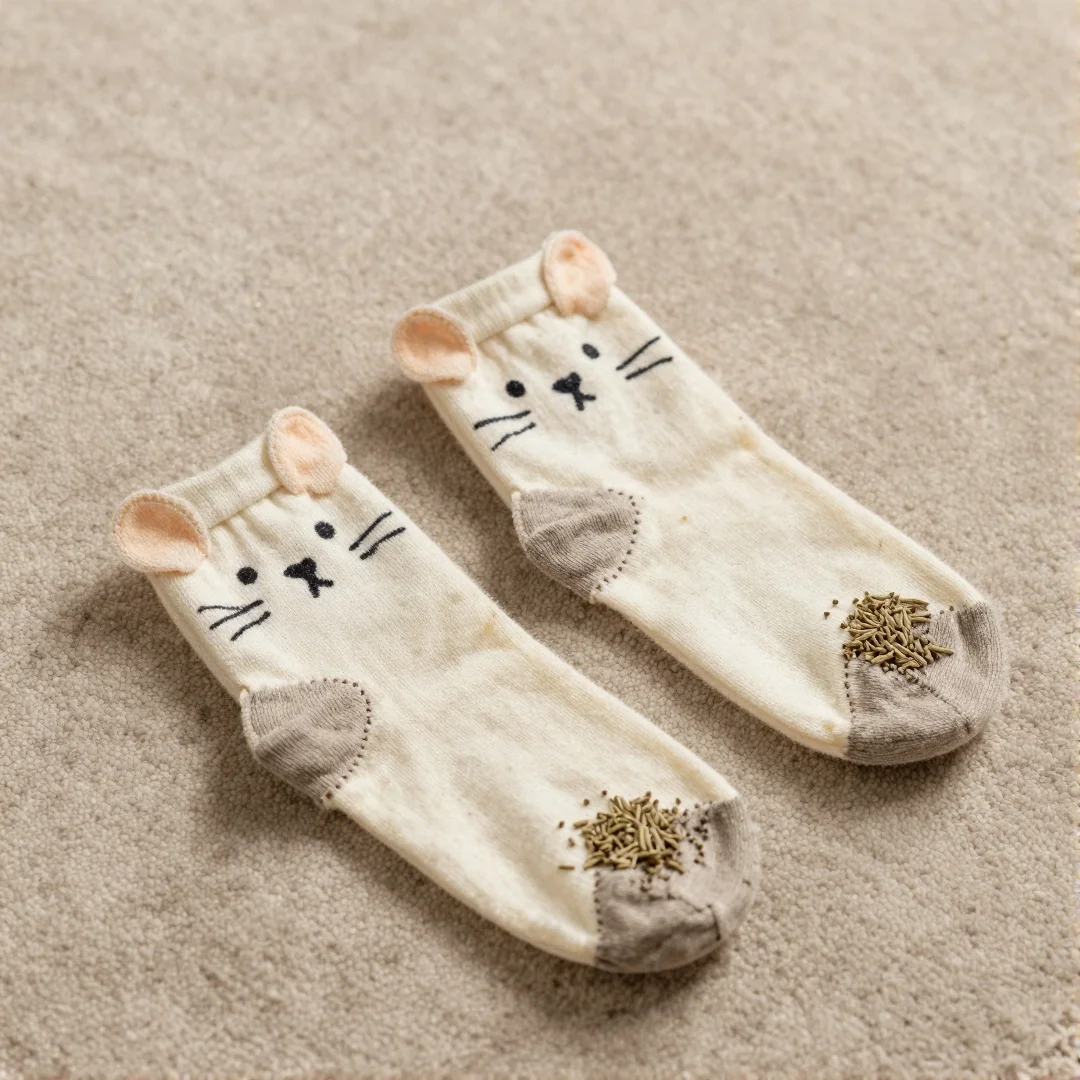 Sock Catnip Mice - diy cat toys