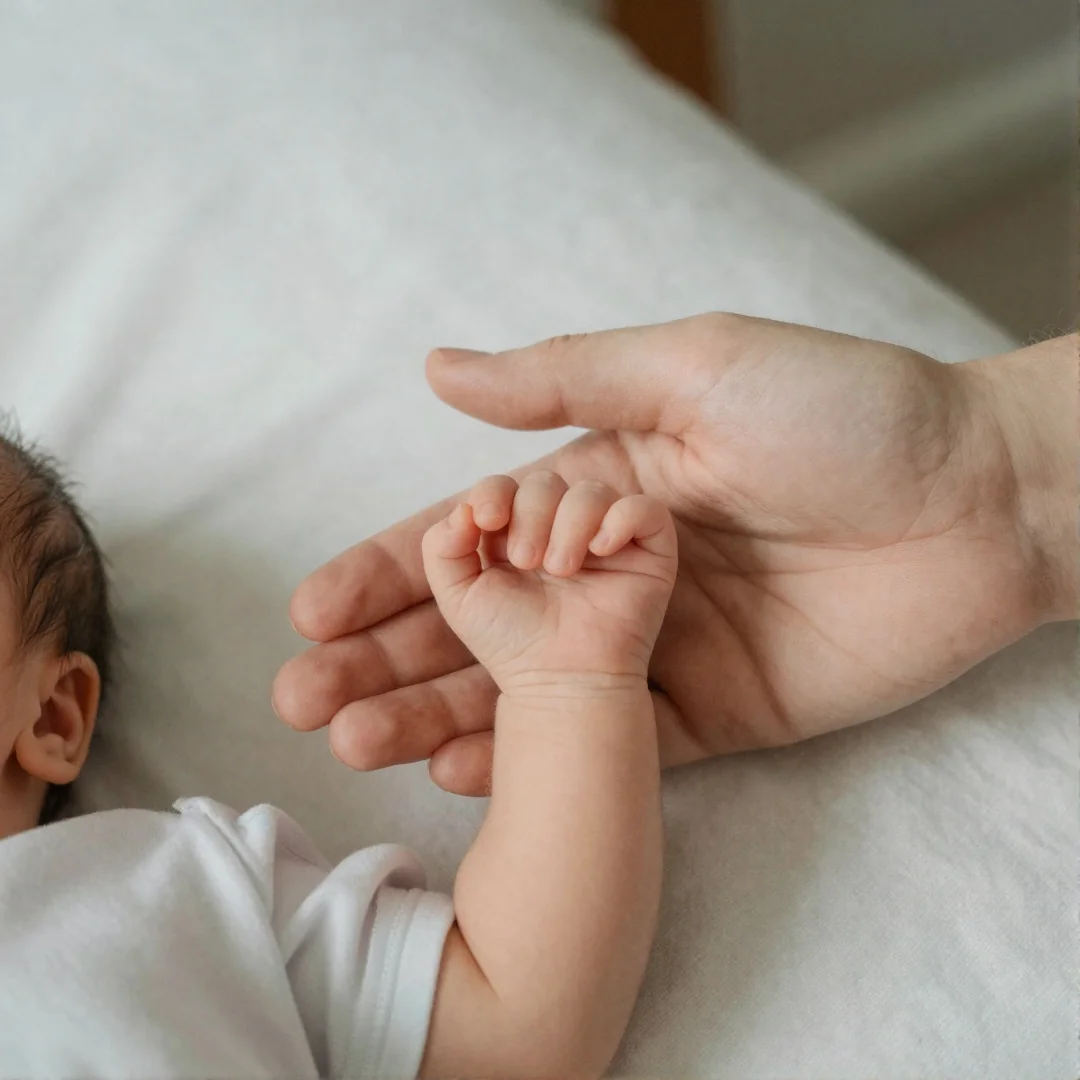 Parent Hand Details - diy newborn pictures at home