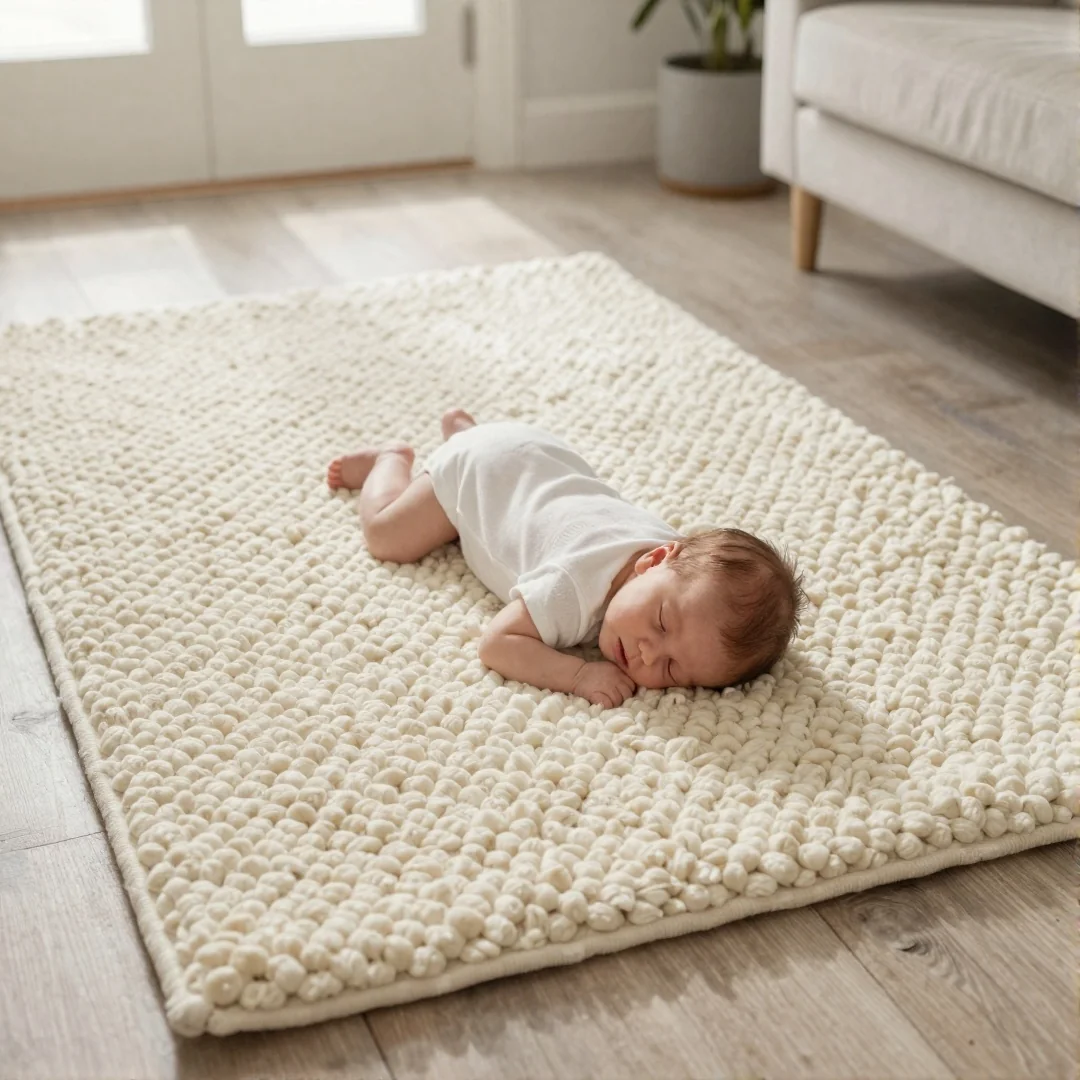 Soft Textured Rugs - diy newborn pictures at home