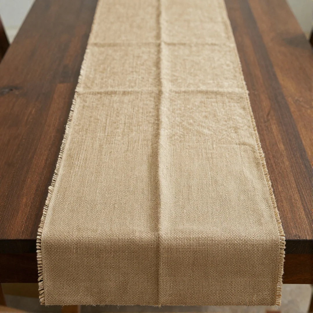 Burlap Table Runners - fall craft ideas