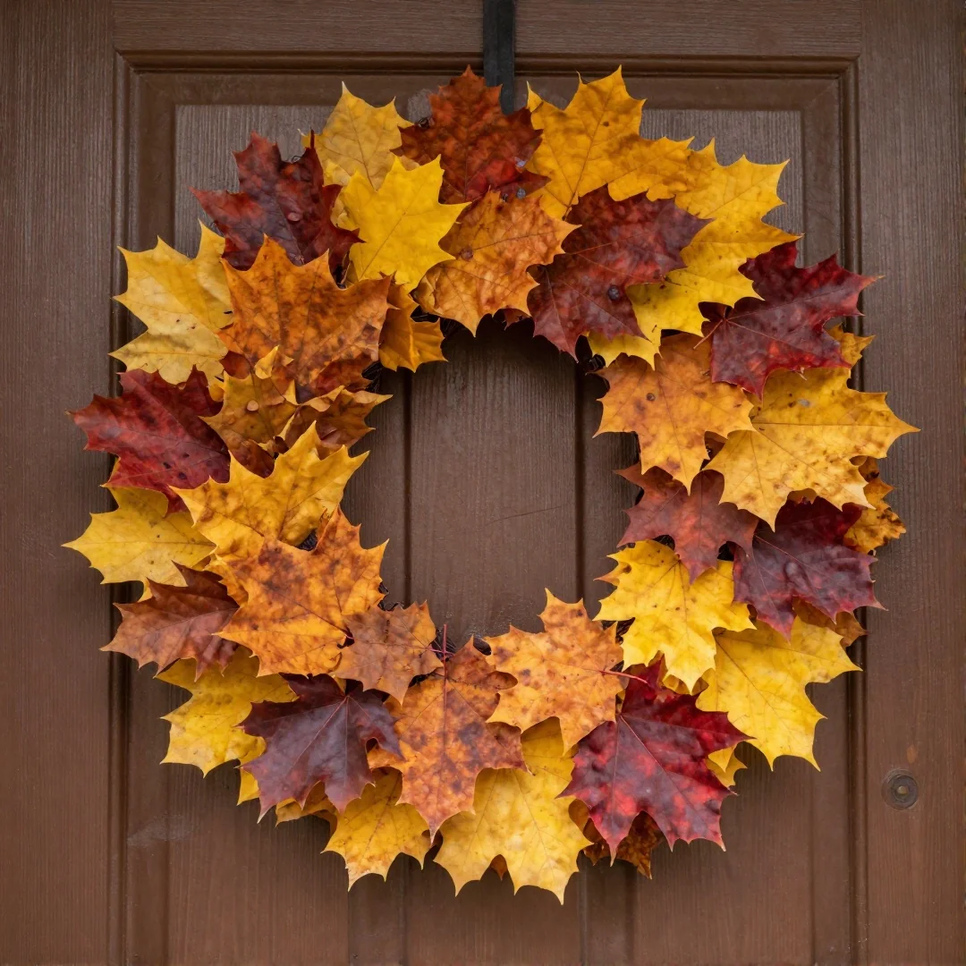 DIY Fall Leaf Wreaths - fall craft ideas