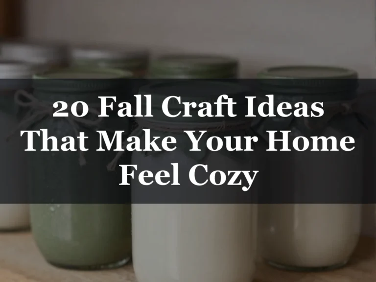 20 Fall Craft Ideas That Make Your Home Feel Cozy - fall craft ideas