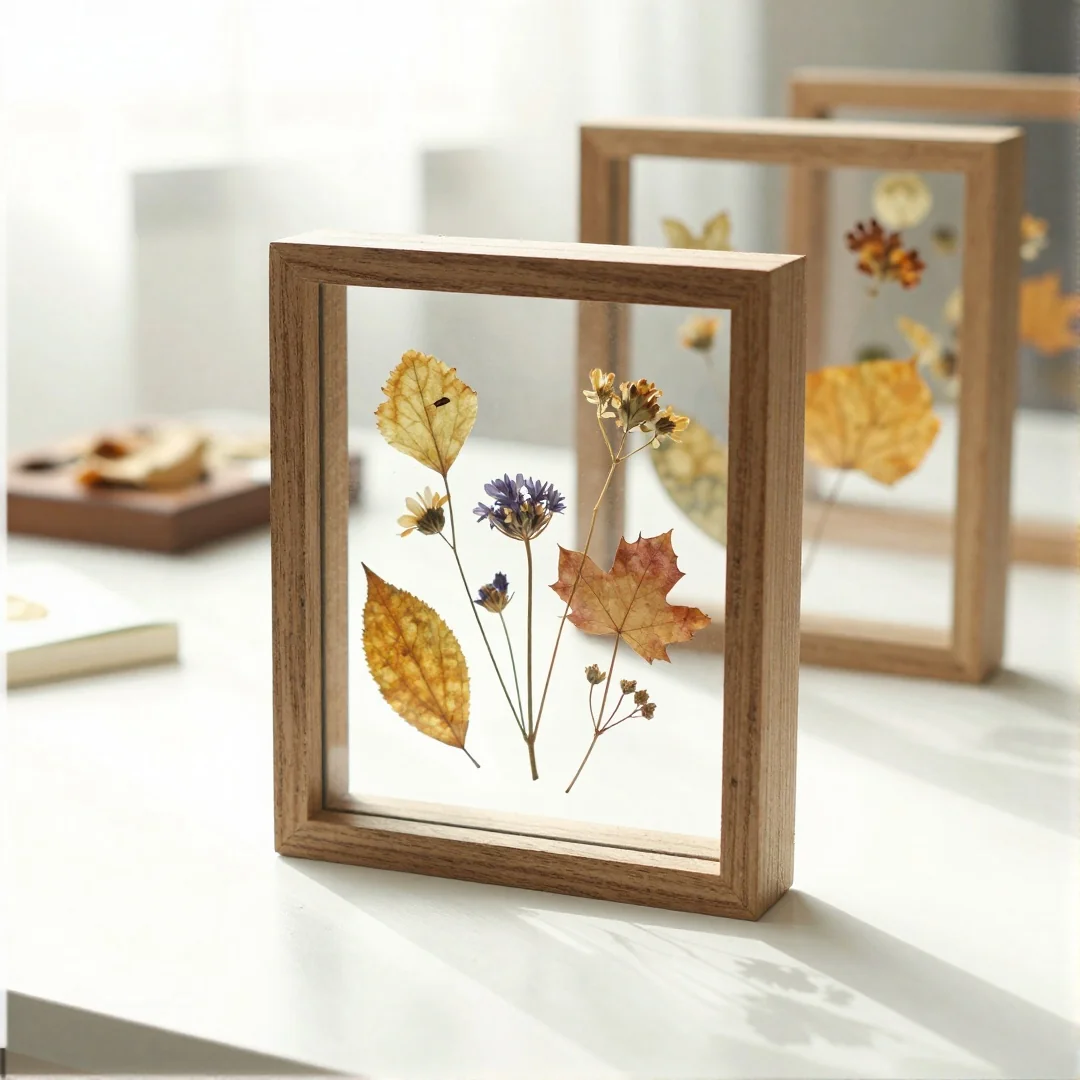 Pressed Flower Frames - fall craft ideas