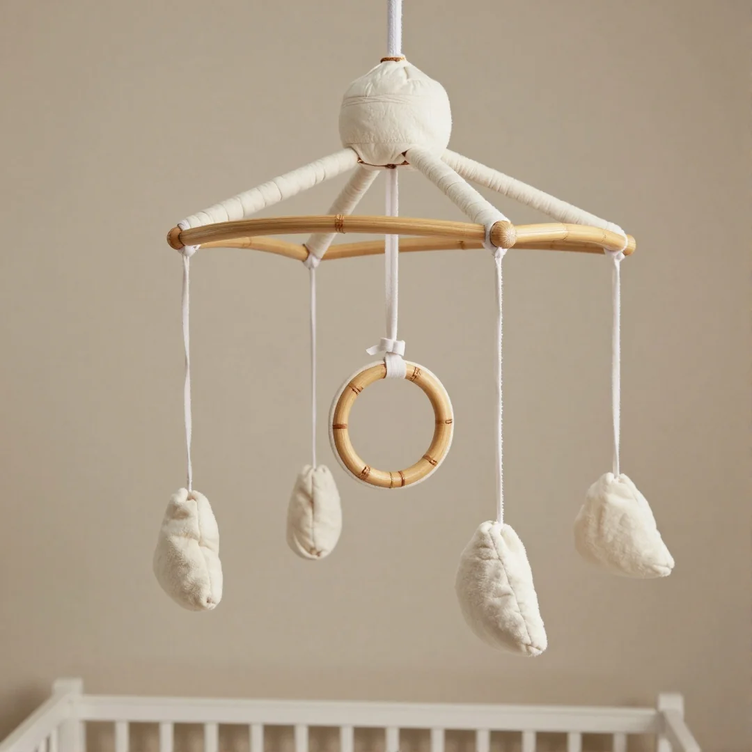 Bamboo Ring Mobile - how to make baby mobile at home