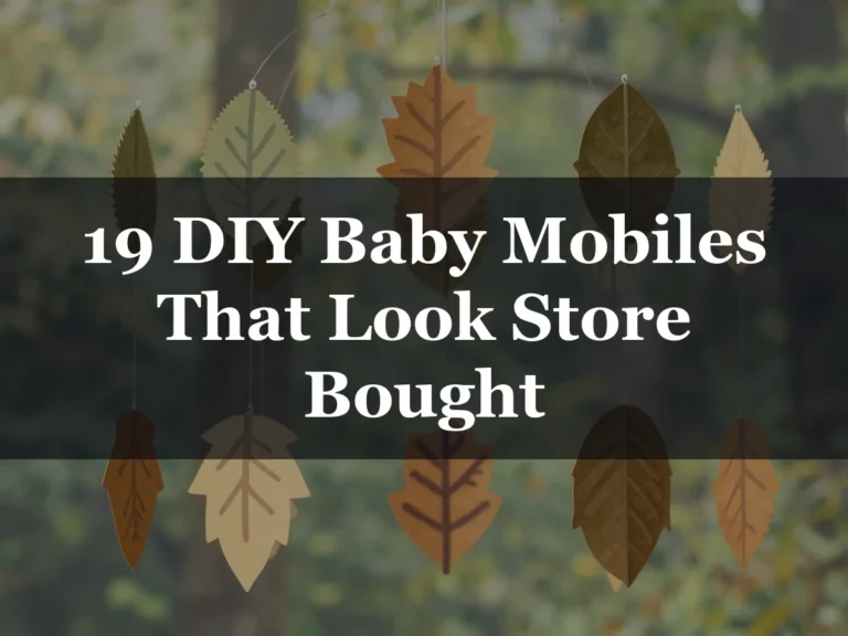 19 DIY Baby Mobiles That Look Store Bought - how to make baby mobile at home