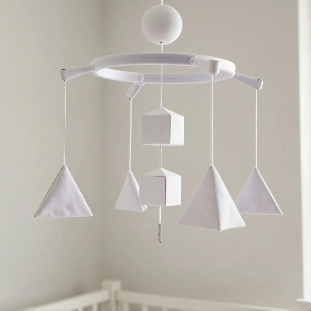 Modern Geometric Shapes - how to make baby mobile at home