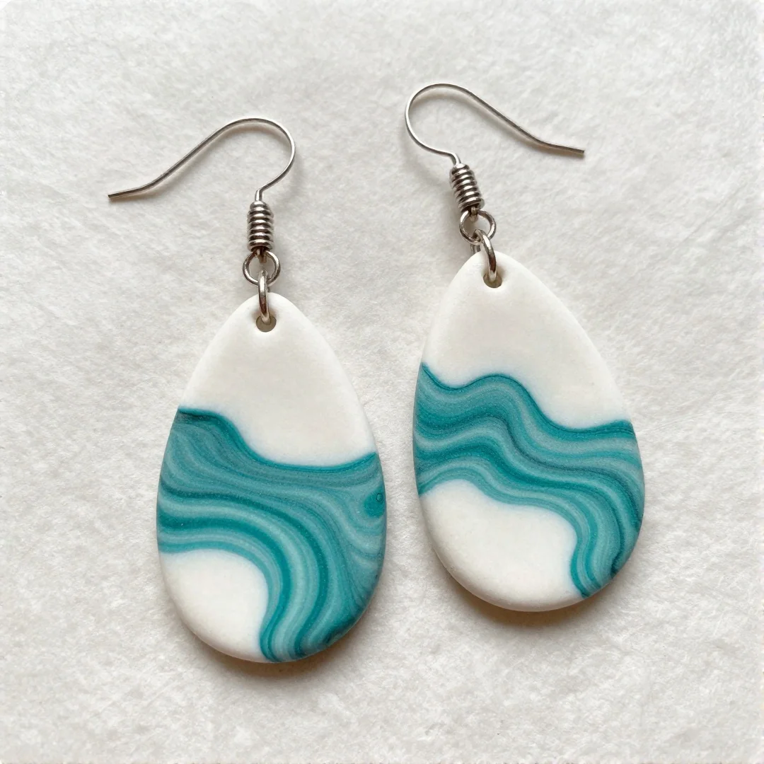 Polymer Clay Dangles - how to make clay earrings at home