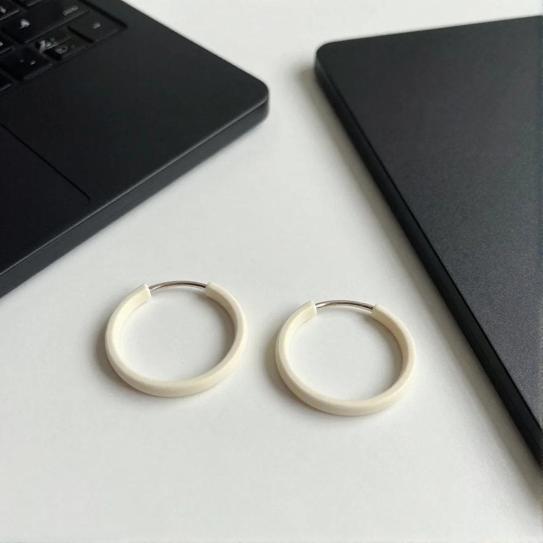 Polymer Clay Hoops - how to make clay earrings at home