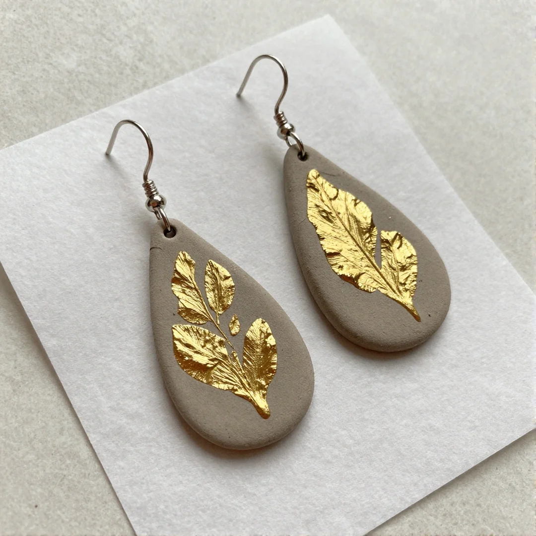Sanding and Sealing - how to make clay earrings at home