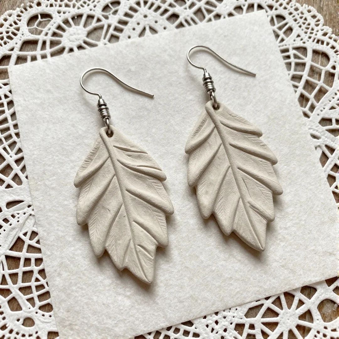 Sculpted Flower Studs - how to make clay earrings at home