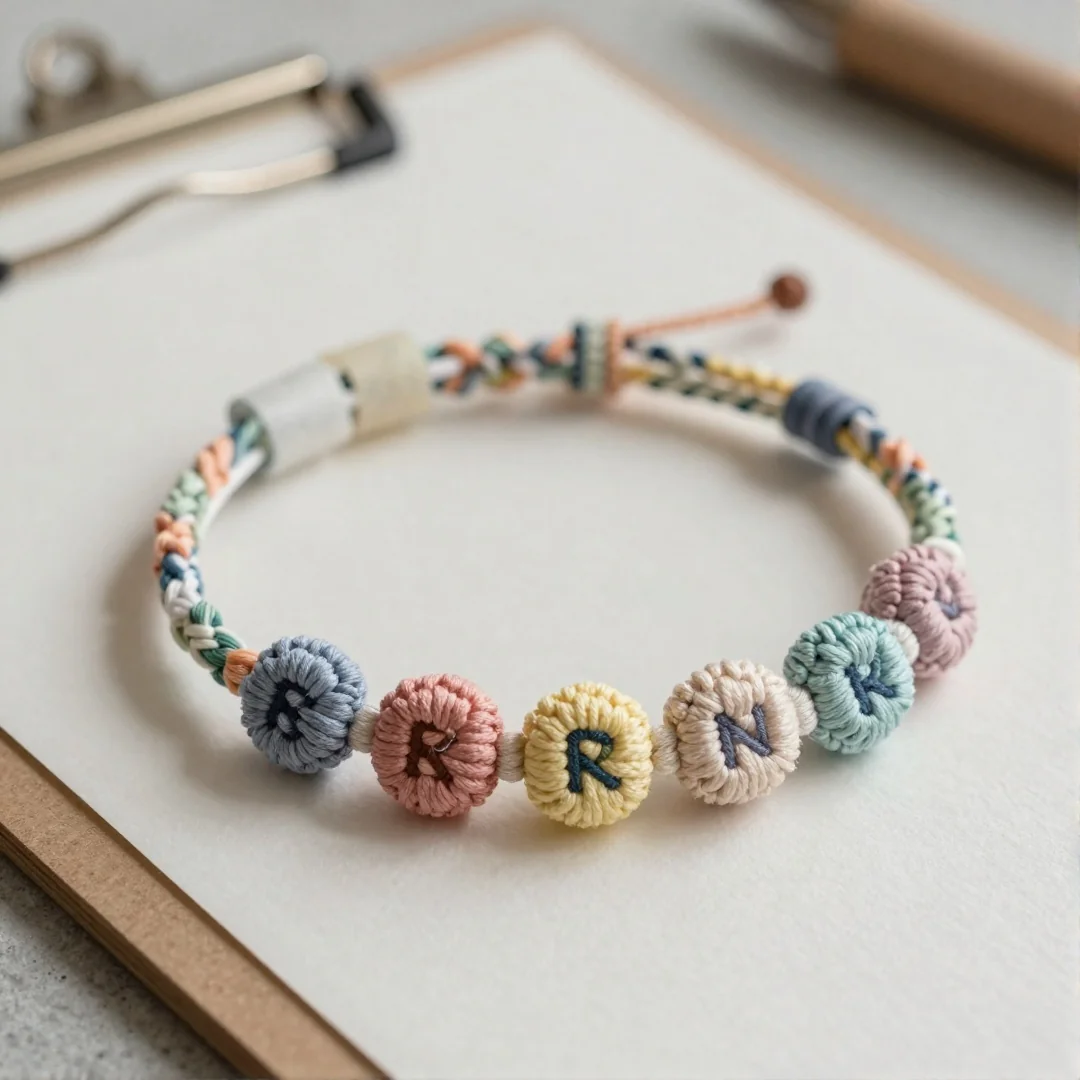 Puff Stitch Bracelet - how to make friendship bracelets