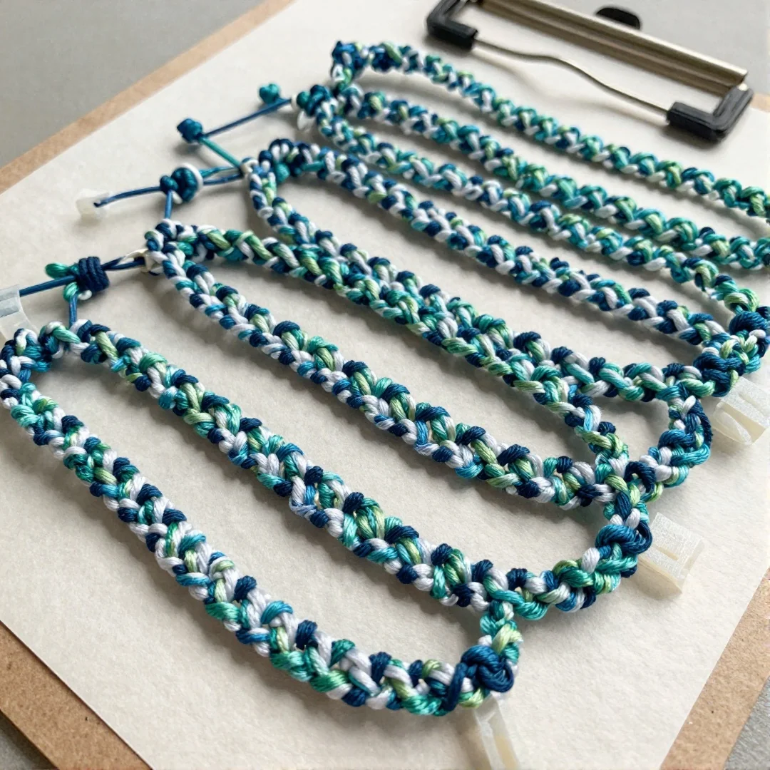 Wave Pattern Bracelet - how to make friendship bracelets