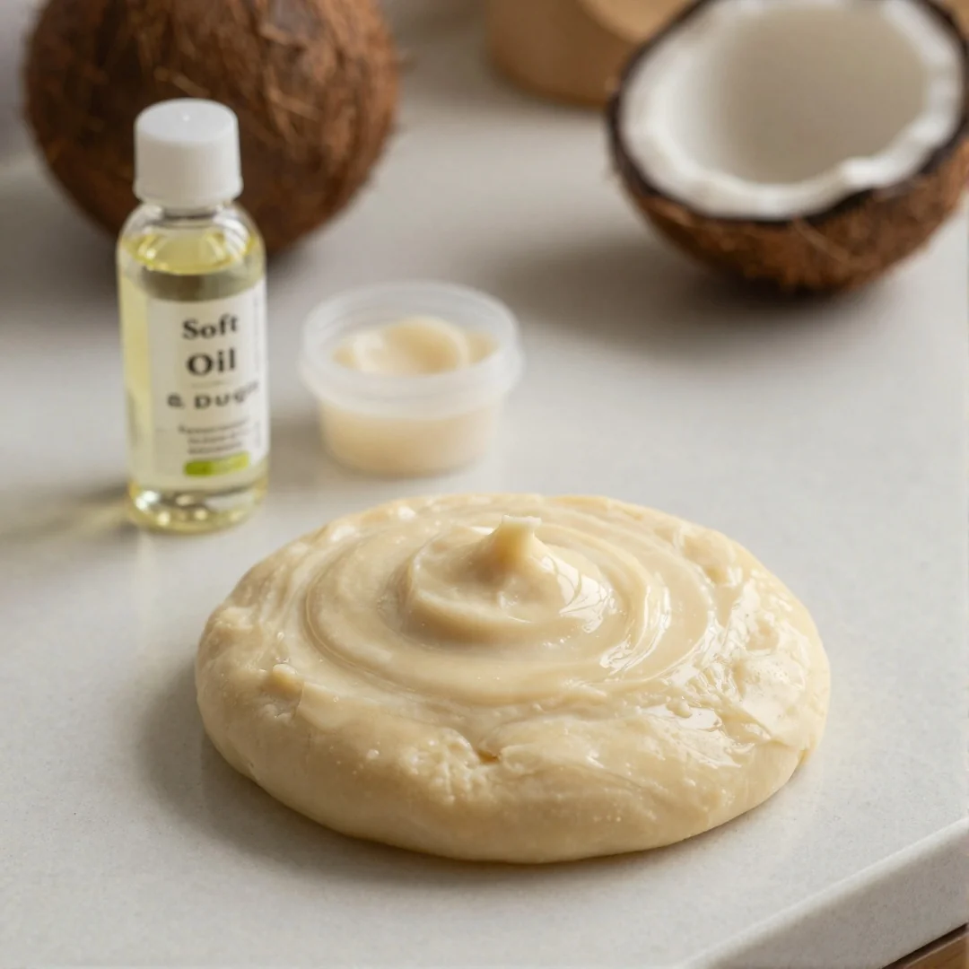 Soft Coconut Oil Dough - how to make homemade playdough