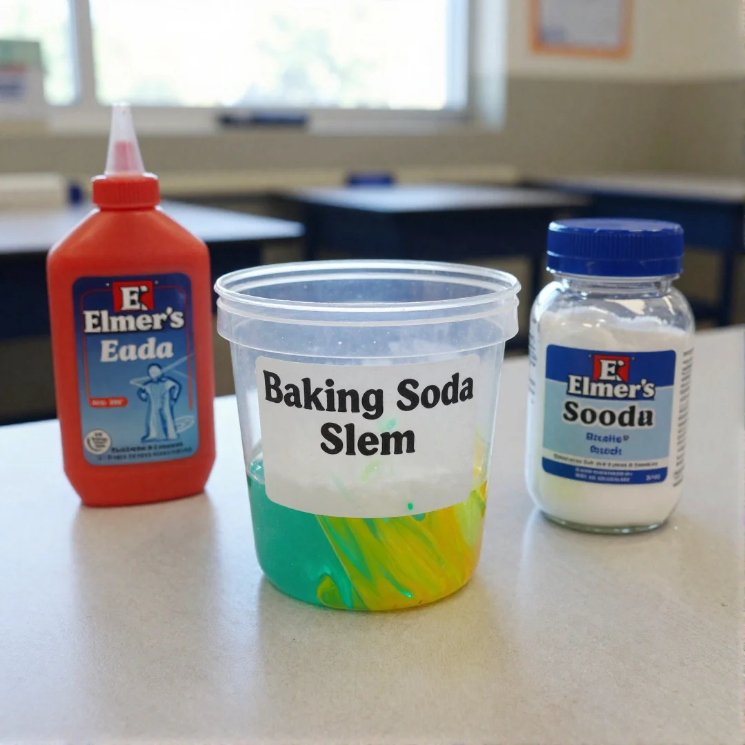 Baking Soda Slime - how to make slime without borax