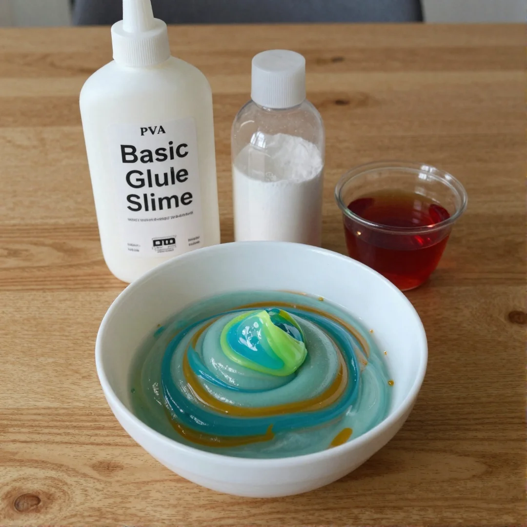Basic Glue Slime - how to make slime without borax