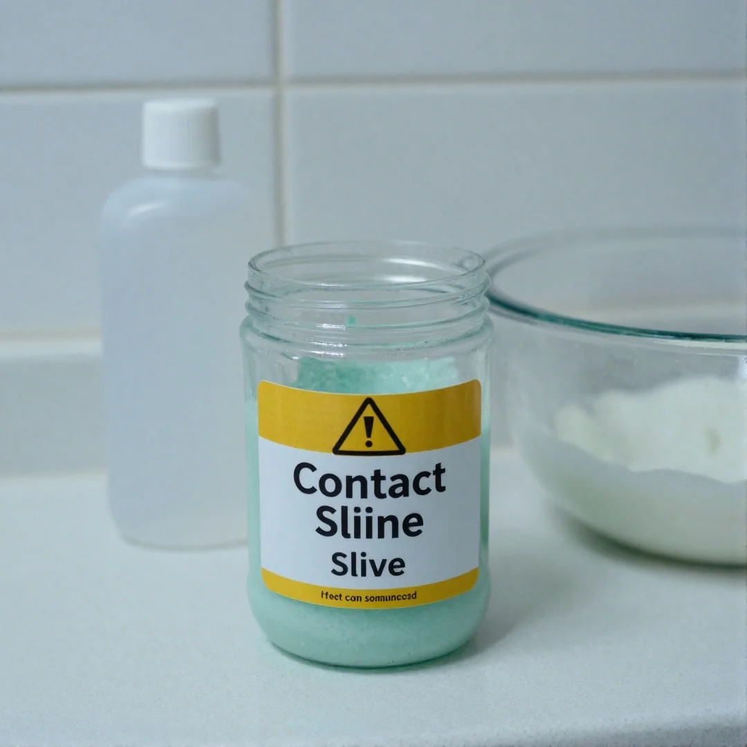 Contact Solution Slime - how to make slime without borax