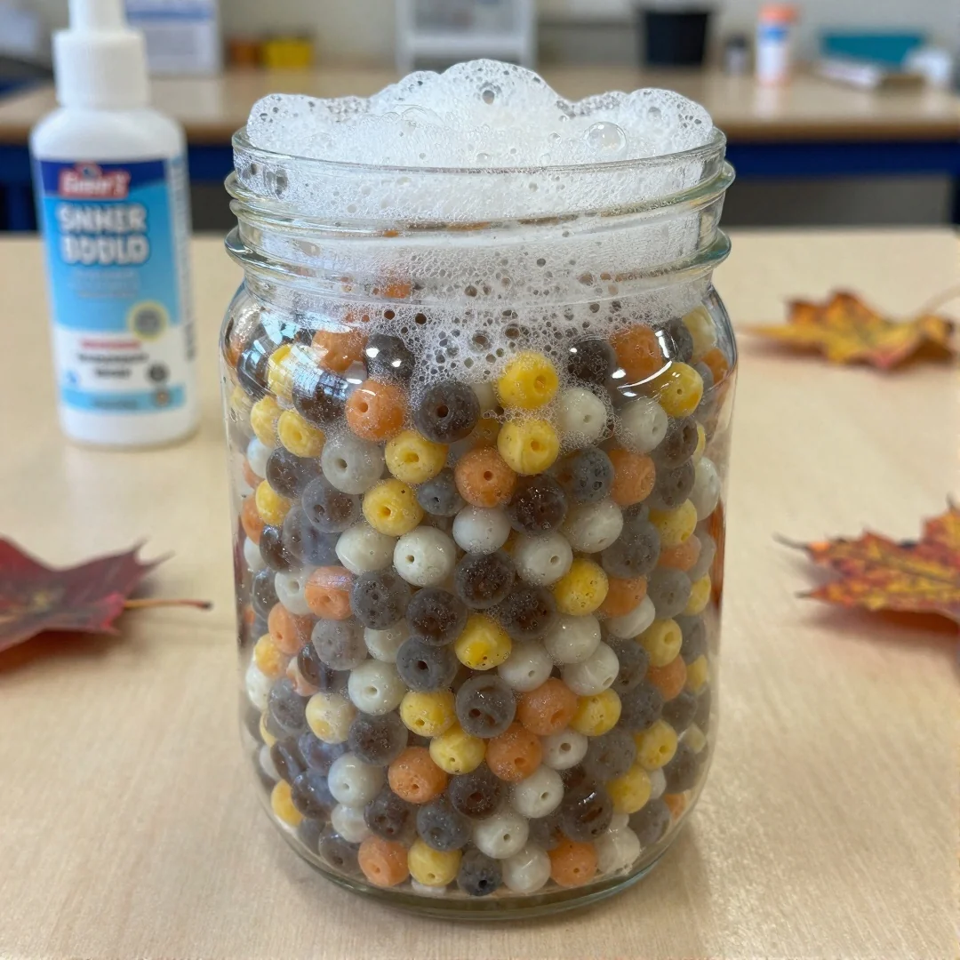 Crunchy Beads Slime - how to make slime without borax