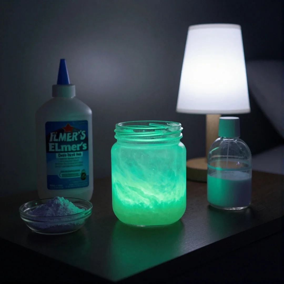 Glow-in-the-Dark Slime - how to make slime without borax